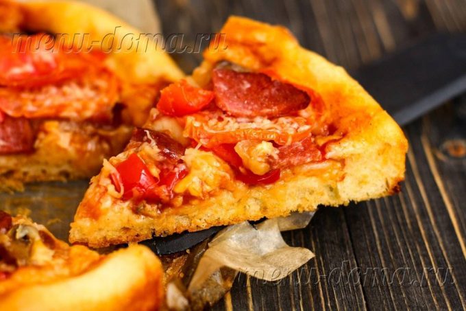 Пицца в духовке с фото на жидком тесте в духовке с фото