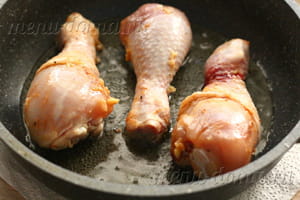 Готовим сочные куриные голени на плите, в сковородке