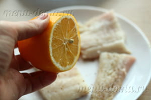 Сбрызгиваем соком лимона